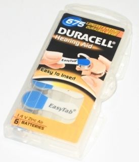 Duracell Easytab Typ 675 / DA 675 Zink Luft Hörgerätebatterien