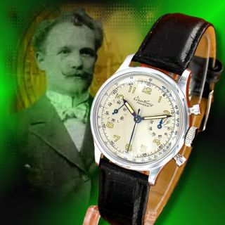 BREITLING Uhr Premier Chronograph 753 aus 1947   Chrom