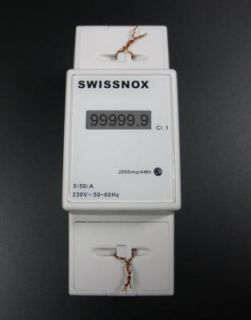 Swissnox LCD Energie Wechselstromzaehler Stromzaehler Hutschiene