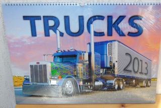 Fahrzeug LKW Kalender 2013  TRUCKS  bemalte Truck Autos 31 x 45 cm