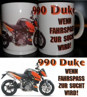 Tasse KTM 690 Duke / 990 Duke verschiedene Ausführungen!!