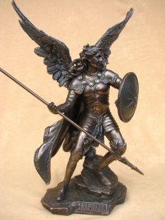 Erzengel Raphael Schutzengel Figur bronziert TOP NEU