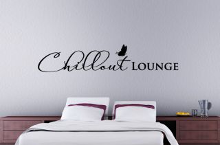 luxuriöses WANDTATTOO Chillout Lounge W709 Schlafzimmer Wandsticker