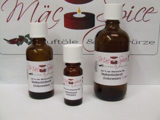Nelkenblütenöl 50 ml 100% ätherischesÖle von MäcSpice
