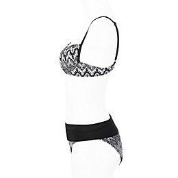 APART Fashion Strick Bikini B schwarz weiß Gr. 36 NEU