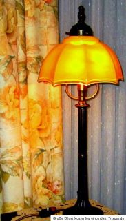 Jugendstil Tischlampe Stehlampe Lampe Stehleuchte Messing 64 cm