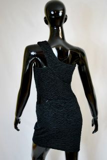 Das kleine Schwarze Cocktail Kleid asymmetrisch stretch
