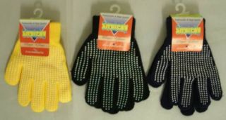 Handschuhe für Damen mit Anti rutsche Noppen in Gelb , Schwarz o