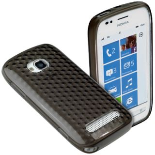 Case trsp. black f Nokia Lumia 710 Tasche Schutz Hülle Silicon