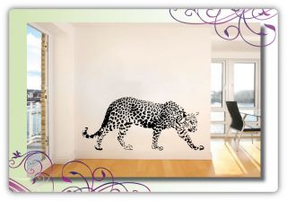 Wandtattoo 709 Wandaufkleber Leopard Afrika Katze