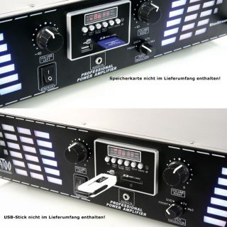 Karaoke Partyanlage Boxen  USB SD 3000W Verstärker Mixer DJ 710