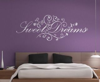 WANDTATTOO Sweet Dreams W718 Wandsticker Schlafzimmer süße Träume