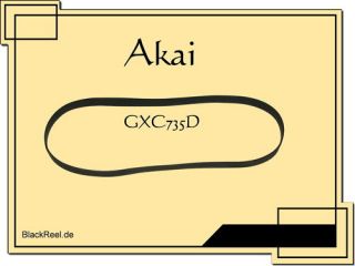 Akai GXC 735 D GXC735D Capstan Riemen Tape Deck