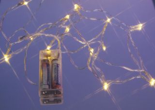 Mini LED Lichterkette 10 LEDs batteriebetrieb in 6 verschiedenen