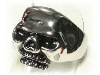 Totenkopf Totenkopfring 62   19,7 mm Gothik Ring Skull Edelstahl Biker
