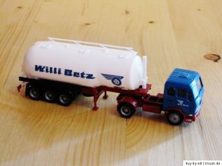 HERPA Willi Betz MB SILO SATTELZUG Truck LKW 187 H0 Mercedes Benz
