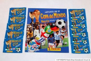 Panini World Cup Story 1990   Leeralbum EMPTY ALBUM + 10 Tüten