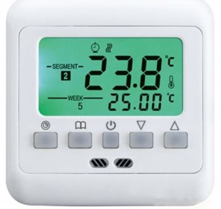 Digital Thermostat 16A mit Bodenfühler #741g Raumthermostat