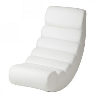 NEU Relaxliege Weiß Kunstleder Loungeliege Relaxsessel Liege Sessel