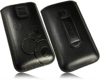 Handytasche Handyetui SlimCase Schutzhülle Black für Samsung S3370