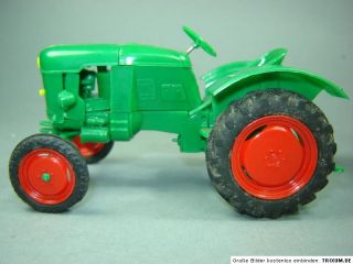 Hausser Elastolin Deutz D15 Traktor Kunststoff Modell ca. 125