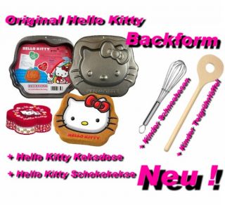 Hello Kitty Back Set mit Backform Keksdose + Utensilien