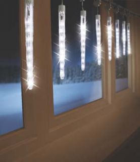 Eiszapfen Weihnachts Lichterkette LED 13,6 m