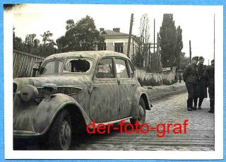 Fotos, Rußland, PKW, Fahrer, im Auto erschossen, 1943
