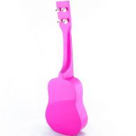 Kindergitarre 54cm rosa Motiv Metallsaiten Kinder Gitarre Holz