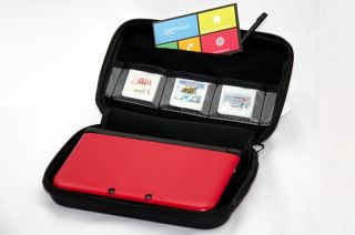 3DS XL Tasche CrazyCase Rot Case Hülle