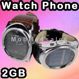 Teléfono Móvil Libre Reloje Unlock GSM Touch Screen MP3 MP4 MP5 2GB