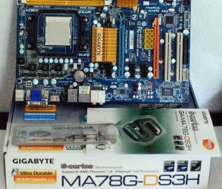 Gigabyte GA MA78G DS3H, AMD 780G, Sockel AM2+, DDR2, HDMI