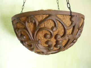 Blumenampel Hängeampel Landhaus Antiklook, Hanging Basket 25 cm mit