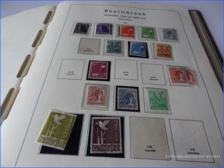 Deutschland Sammlung ab 1945 mit Zone im Leuchtturm Album