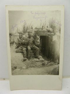Foto AK Franzoesischer Bunker Panzerturm WK 1 WWI 1917 Feldpost