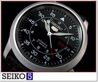 SEIKO 5 Sport SNK809K2 Military Uhr Herren gents watch Automatik Black