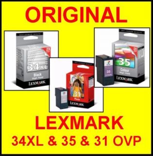 Patrone LEXMARK 31 + 34XL + 35 * Z815, X3310, X5210 NEU