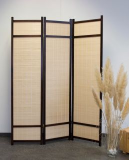 Paravent 808 Choko Style 3 dekorativer Holz Raumteiler