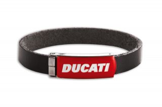 DUCATI COMPANY ´13 Leder ARMBAND Leather Armlet schwarz rot NEU 2013