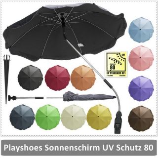 Playshoes Sonnenschirm Hoechster UV Schutz Standard 801 Design schwarz