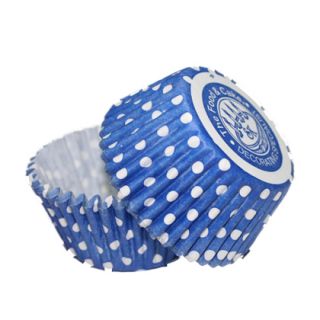blaue Papier Muffinförmchen mit Punkten Muffin Backen 36 St (0,09 EUR