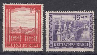 Reich 1941 Wiener Messe Nr. 804, 805 ** (R28N)