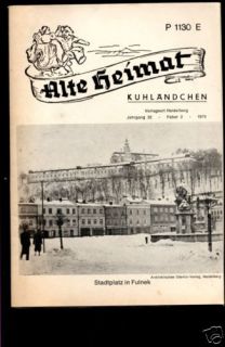 Fulnek Stadtplatz  Kuhländchen  Alte Heimat  Heft 