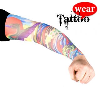 Tattoo Ärmel Stulpen Fasching Verkleidung Sleeve Dragon Yakuza