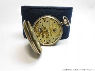 Alte 800 Silber Uhr Taschenuhr   37mm