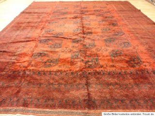 Art Deco Ersari Afghan 340x280cm Orientteppich Carpet Teppich Tappeto