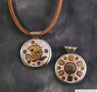Wunderschönes OM Amulett ~ Silber ~ Handarbeit aus Nepal (817)