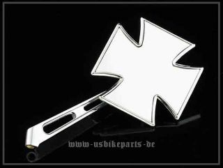 2X Spiegel Iron Cross Harley Davidson Malteser Kreuz Custom neu