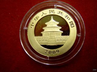 Sie erhalten eine 1/10 oz 50 Yuan Gold China Panda 2009 in Münzdose.