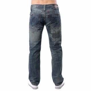 Jeans Hose Straight Fit ,,PFS12P007 841 All Over Print Denim